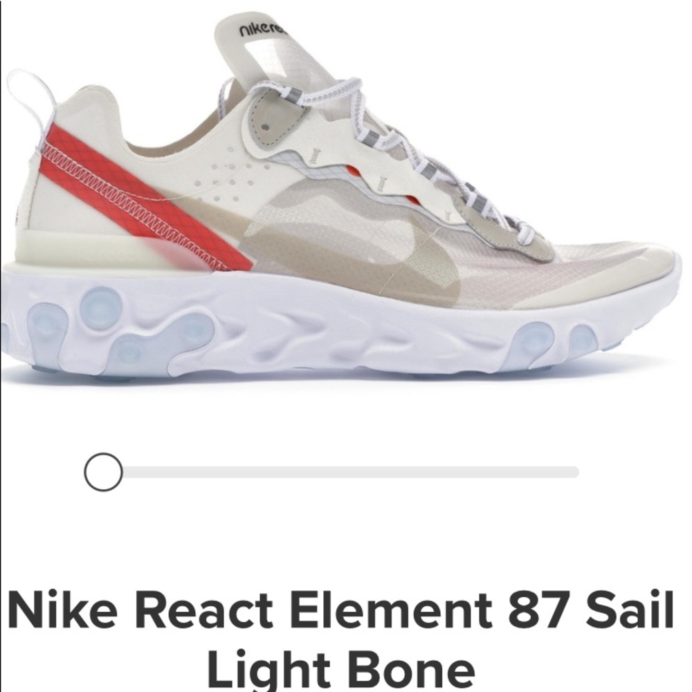Nike React Element 87 Sail Light Bone - image 4
